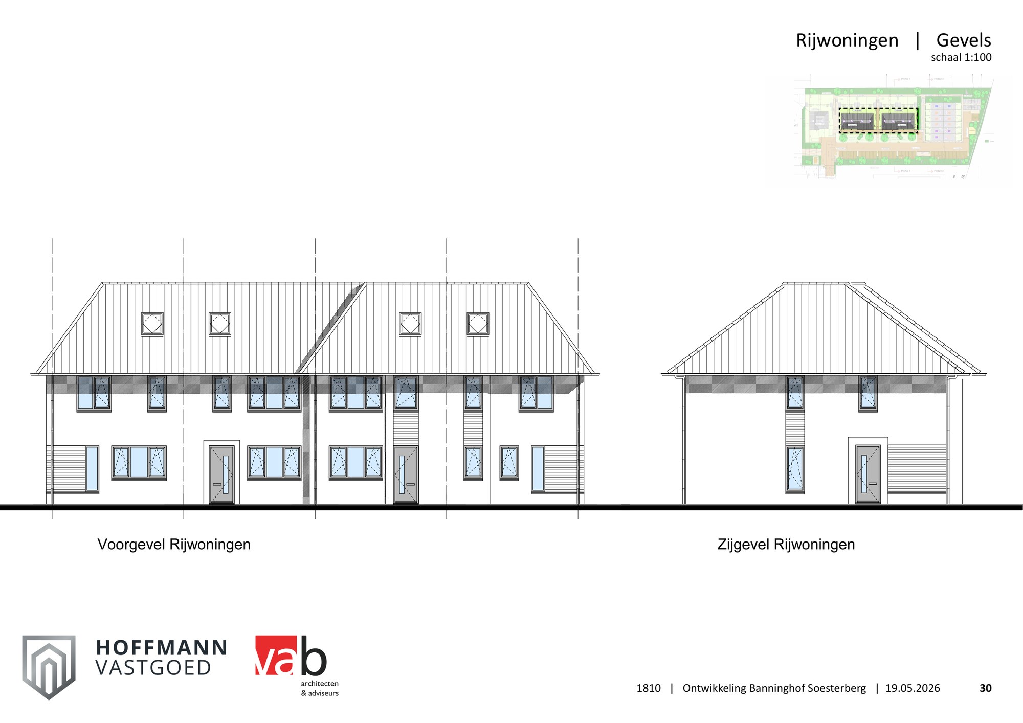 Gevels rijwoningen